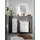 Fackelmann Waschbeckenunterschrank Milano 52 x 0 x 0 cm Weiß