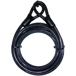 Schlossverlängerung SECURITY PLUS "Security Plus LK500", schwarz, Seile, L: 500cm, Kunststoff, Stahl, L:500cm