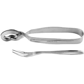 Weis Schneckenbesteck, Edelstahl, Silber, 16x4 cm