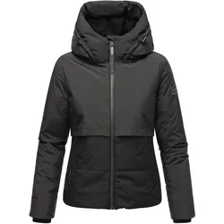 NAVAHOO Damen Winterjacke Recyceltes gefütterte Outdoor Jacke Kapuze & Stehkragen Liebesküken