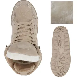 VAN HILL Damen Sneaker High in Beige