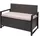 Proregal Truhenbank 87 x 117 x 57 cm Grau