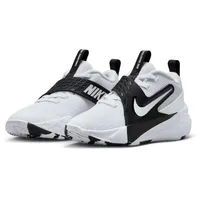 Nike Team Hustle D jüngere Kinder Basketballschuh, White/White-Black, 35