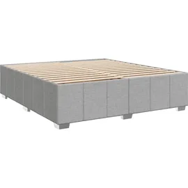 vidaXL Boxspringbett 180 x 200 cm Hellgrau