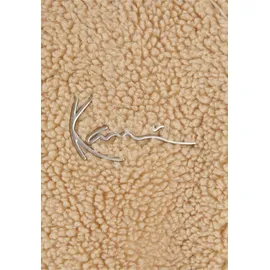Karl Kani Metal Signature Teddy Jacket", - Beige - S