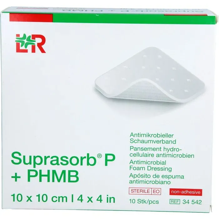 SUPRASORB P+PHMB Schaumverband 10x10 cm 10 St.