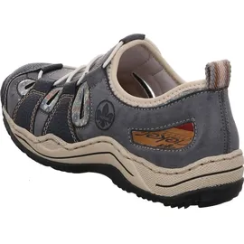 Rieker Damen Low-Top Sneaker L0561, Frauen Halbschuhe, lose Einlage,Turnschuhe,Laufschuhe,straßenschuhe,Strassenschuhe,blau (14),37 EU, / 4 UK