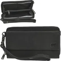 Bear Design Handytasche zum Umhängen Leder mit Geldbörse "Lilian" schwarz - Schwarz