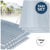 Home Deluxe Hohlkammerstegplatten Polycarbonat Doppelstegplatten VARUS