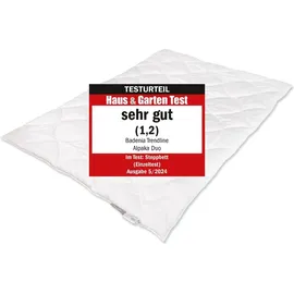 Badenia Trendline Alpaka Bettdecke warm 135 x 200 cm Testurteil Haus & Garten Test (1,2) | Weiß