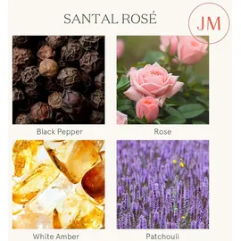 luxuskollektion Duftkerze Sandelholz Rosé 340 g pink