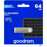 GoodRam UUN2 USB Stick, Flash-Laufwerk USB 2.0, 64 GB - Lesegeschwindigkeit bis zu 20 MB/s - Schreibgeschwindigkeit bis zu 5 MB/s - Schutzkappe - Langlebiges Material - Silber