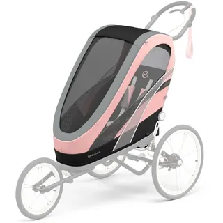 Cybex Sitzpaket für Multisport-Anhänger ZENO, Von ca. 6 Monaten - ca. 4 Jahre, Max. 111 cm und 22 kg, Sitzeinheit für Multisportwagen, Silver Pink