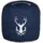 WOMO-DESIGN Sitzpouf Jacksonville Baumwolle 35 x 43 x 35 cm Blau