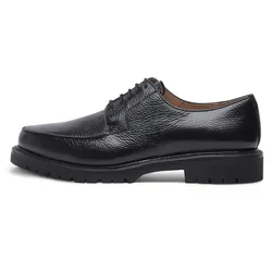 Schnürschuh HENRY STEVENS "Haywood N3", Herren, Gr. 43, schwarz, Leder, elegant, Schuhe