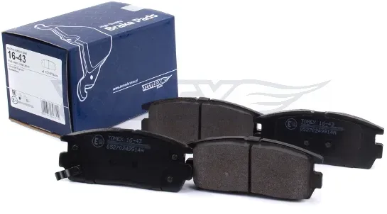 TOMEX BRAKES Bremsbelagsatz, Scheibenbremse tx1643 Hinterachse für Opel PONTIAC CHEVROLET SATURN GMC Vaughall GM