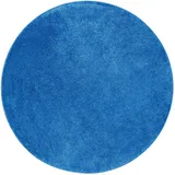 Snapstyle Hochflor Shaggy Teppich Blau 100x100cm