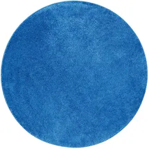 Snapstyle Hochflor Shaggy Teppich Blau 100x100cm