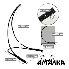 AMANKA 210cm Ständer für Hängestuhl Garten