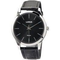 Lorus Herren-Uhr Quarz Edelstahl mit Lederband RRX71HX9