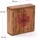 DESIGN DELIGHTS Design, Delights MEDIZINSCHRANK Medic 35 | 35x35x13cm (HxBxT), Mahagoni Wandschrank im Shabby Chick Arzneischrank, Erste Hilfe Schrank aus Holz, 35x35x13 cm, Badezimmer, Badezimmerschränke, Medizinschränke