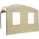 Tepro Seitenteilset für Pavillon Marabo 2 Stück 0,0 x 0,0 m Taupe