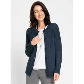 Inspirationen Strickjacke in Dunkelblau-Meliert 36