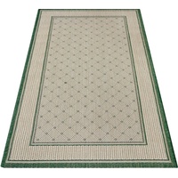 Teppich Faberg, andas, rechteckig, Höhe: 5 mm, Flachgewebe, Sisal-Optik, mit Bordüre, pflegeleicht, Scandi grün 60 cm x 110 cm x 5 mm
