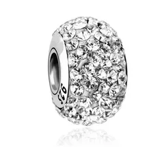 Nenalina Charm 925 Sterling Silber Kugel in Weiß | Gr.: onesize