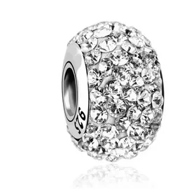 Nenalina Charm 925 Sterling Silber Kugel in Weiß | Gr.: onesize