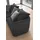Designwerk Big-Sofa "New York, anmutendes Designsofa", schwarz (charcoal), B:253cm T:100cm, 100% Polyester, Sofas, Big-Sofa, mit schmaler Arm- & Rückenlehne