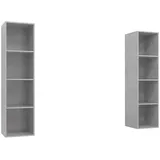 vidaXL TV-Wandschränke 2 Stk. 3900 cm Grau Holzwerkstoff