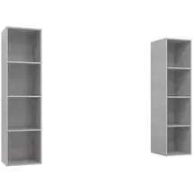 vidaXL TV-Wandschränke 2 Stk. 3900 cm Grau Holzwerkstoff