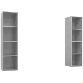 vidaXL TV-Wandschränke 2 Stk. 3900 cm Grau Holzwerkstoff