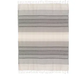 Collection - Stitches Decke, 130 x 170 cm, natur / grau