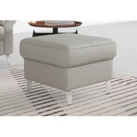 sit&more Hocker Arngast Luxus-Microfaser 58 x 48 x 58 cm Grau