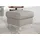 sit&more Hocker Arngast Luxus-Microfaser 58 x 48 x 58 cm Grau