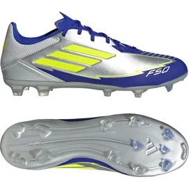 adidas F50 League MG/FG Herren Silber/Blau/Gelb 46 2/3