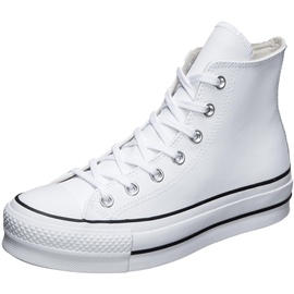 Converse Chuck Taylor All Star Platform Leather High Top white/black/white 42