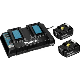 Makita Power Source Kit 18 V Li-Ion 2 x 5,0 Ah + DC18RD Ladegerät 199482-2