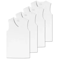 SCHIESSER Unterhemd »T-Shirt 4er Pack weiß