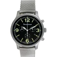 Messerschmitt Uhr Flieger Chronograph ME-3H205M Edelstahl