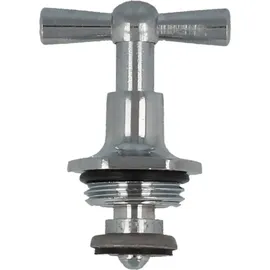 tecuro Ventil - Oberteil 3/4 Zoll - DN 20 für Auslaufventile, verchromt