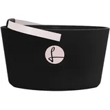 LIEBLINGSKORB Original black pastellrosa - ultraleichter, kippsicherer & formstabiler Einkaufskorb - Made in Germany - thermoisolierend & abwaschbar - ideal für Picknick & unterwegs