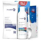 Mr. Fuss® No. 1 - Plus Pack Multi - Klein, Nagelhaut- Hornhautentferner Sparpaket 3 tlg. Aktiv-Lösung Schnell & Stark erweichend - 200 ml, Watte, Multitool