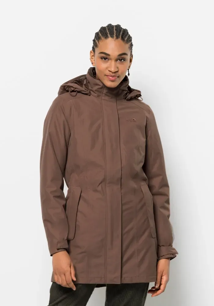 Jack Wolfskin Kurzmantel »MADISON AVENUE COAT« Jack Wolfskin haselnuss S (36)