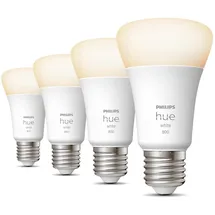 Philips Hue White E27 Viererpack 800lm - E27-Glühbirnen – 4er-Pack