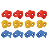 Donic Schildkröt Schildkröt 970720 - Klettergriff Set, 12 Stück, Nutzerbelastung max. 50 kg