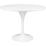 Tisch TULIP PREMIUM 100 weiß – MDF, Metallgestell - Weiß