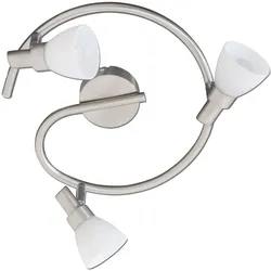 LED Deckenspot »Feltre«, 3 flammig, Leuchtmittel G9   Leuchtmittel wechselbar, incl. Leuchtmittel, stahl satiniert, chromfarben, , 18542614-0